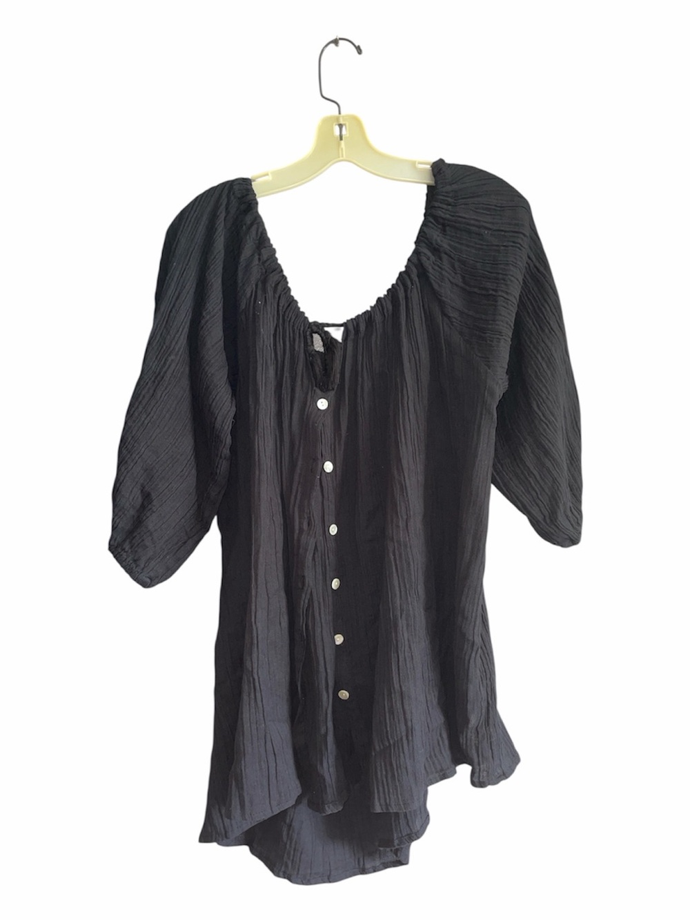 Gauzy oversized swim cover up